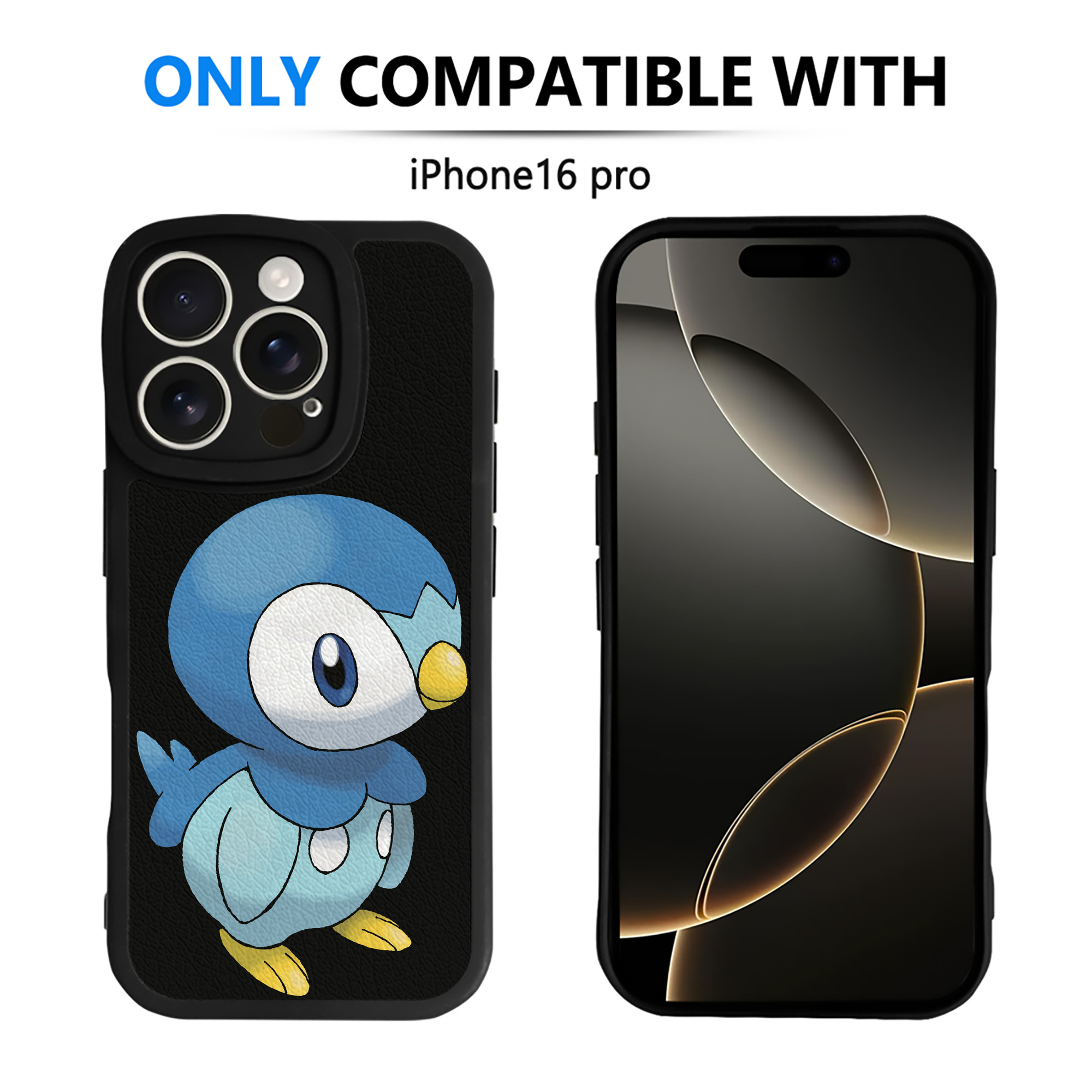 （画像用） ポケットモンスター Pokémon 【iPhone 16シリーズ対応】シリコンスマホケース（レザー調） 材質：シリコン